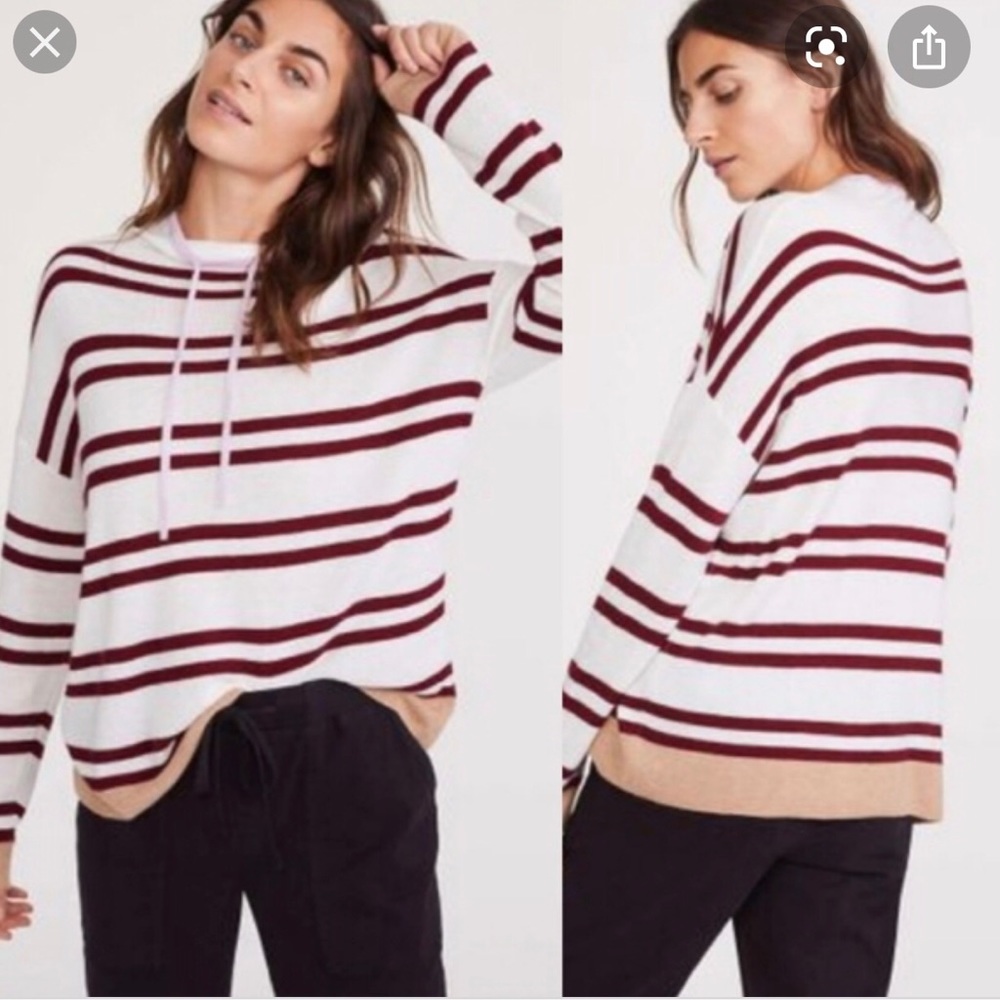NWT Lou & Grey stripe lightweight sweater XS